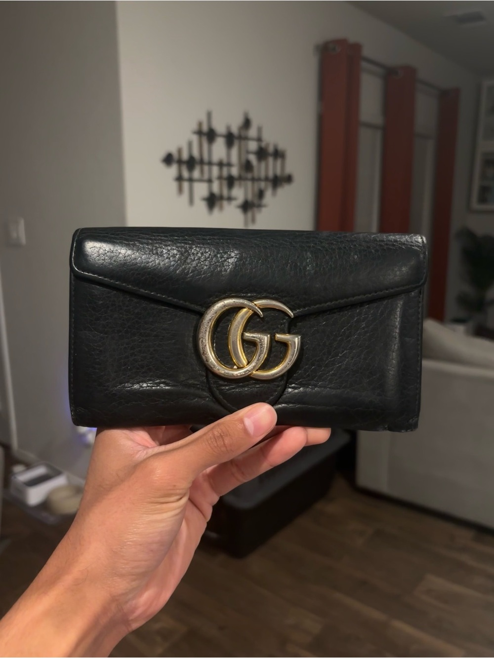 Gucci GG Marmont Continental Wallet Black